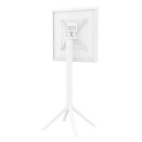 Sky Square Folding Bar Table 24 inch White ISP116-WHI - 4