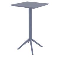 Sky Maya Square Bar Set with 2 Barstools Dark Gray ISP1163S-DGR - 2