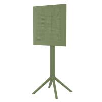 Sky Maya Square Bar Set with 2 Barstools Olive Green ISP1163S-OLG - 3