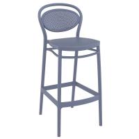 Sky Marcel Square Bar Set with 2 Barstools Dark Gray ISP1164S-DGR - 1