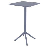 Sky Marcel Square Bar Set with 2 Barstools Dark Gray ISP1164S-DGR - 2