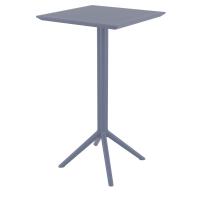 Sky Marcel Square Bar Set with 2 Barstools Dark Gray ISP1164S-DGR - 2