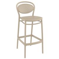 Sky Marcel Square Bar Set with 2 Barstools Taupe ISP1164S-DVR - 1