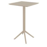Sky Marcel Square Bar Set with 2 Barstools Taupe ISP1164S-DVR - 2