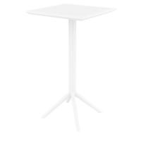 Sky Marcel Square Bar Set with 2 Barstools White ISP1164S-WHI - 2