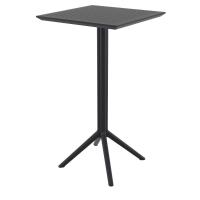 Sky Cross Square Bar Set with 2 Barstools Black ISP1165S-BLA - 2