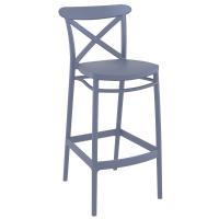 Sky Cross Square Bar Set with 2 Barstools Dark Gray ISP1165S-DGR - 1