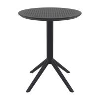 Sky Round Folding Table 24 inch Black ISP121-BLA - 1