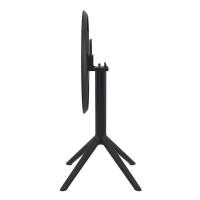 Sky Round Folding Table 24 inch Black ISP121-BLA - 2