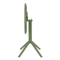 Sky Round Folding Table 24 inch Olive Green ISP121-OLG - 2