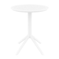 Sky Round Folding Table 24 inch White ISP121-WHI - 1