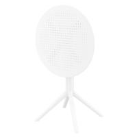 Sky Round Folding Table 24 inch White ISP121-WHI - 6