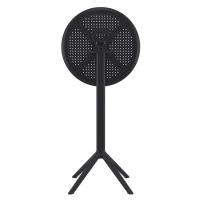 Sky Round Folding Bar Table 24 inch Black ISP122-BLA - 3