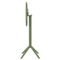 Sky Round Folding Bar Table 24 inch Olive Green ISP122-OLG - 2