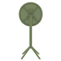 Sky Round Folding Bar Table 24 inch Olive Green ISP122-OLG - 3