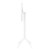Sky Round Folding Bar Table 24 inch White ISP122-WHI - 3