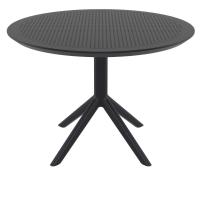 Sky Round Dining Table 42 inch Black ISP124-BLA