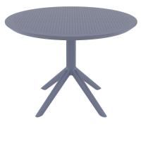 Sky Round Dining Table 42 inch Dark Gray ISP124-DGR