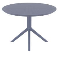 Sky Round Folding Table 42 inch Dark Gray ISP124-DGR - 2