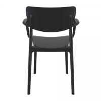 Lisa Outdoor Dining Arm Chair Black ISP126-BLA - 4