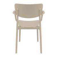 Lisa Outdoor Dining Arm Chair Taupe ISP126-DVR - 4