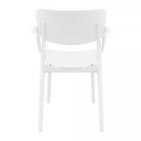 Lisa Outdoor Dining Arm Chair White ISP126-WHI - 4