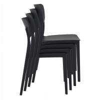 Monna Dining Chair Black ISP127-BLA - 5