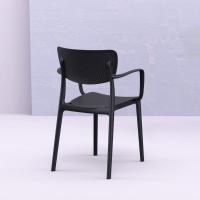 Loft Outdoor Dining Arm Chair Black ISP128-BLA - 6