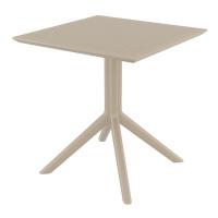 Loft Bistro Set 3 Piece with 27 inch Table Top Taupe ISP1282S-DVR - 2