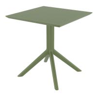 Loft Bistro Set 3 Piece with 27 inch Table Top Olive Green ISP1282S-OLG - 2