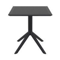 Lucy Outdoor Bistro Set 3 Piece with 27 inch Table Top Black ISP1292S-BLA - 4