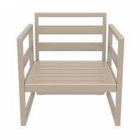Mykonos Club Chair Taupe with Taupe Cushion ISP131-DVR-CTA - 10