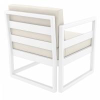 Mykonos Club Chair White with Natural Cushion ISP131-WHI-CNA - 4
