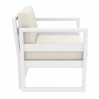 Mykonos Club Chair White with Natural Cushion ISP131-WHI-CNA - 6
