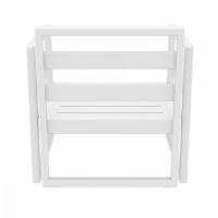 Mykonos Club Chair White with Taupe Cushion ISP131-WHI-CTA - 1