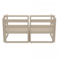 Mykonos Loveseat Taupe with Natural Cushion ISP1312-DVR-CNA - 1