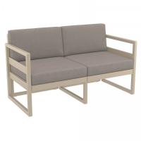 Mykonos Loveseat Taupe with Taupe Cushion ISP1312-DVR-CTA