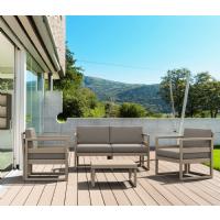 Mykonos Patio Loveseat Silver Gray with Natural Cushion ISP1312-SIL-CNA - 8