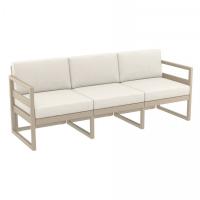 Mykonos Sofa Taupe with Natural Cushion ISP1313-DVR-CNA