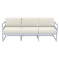 Mykonos Patio Sofa Silver Gray with Natural Cushion ISP1313-SIL-CNA - 2