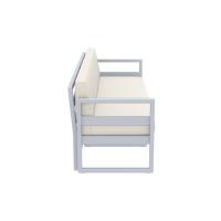 Mykonos Patio Sofa Silver Gray with Natural Cushion ISP1313-SIL-CNA - 3