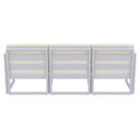 Mykonos Patio Sofa Silver Gray with Natural Cushion ISP1313-SIL-CNA - 4