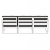 Mykonos Sofa White with Charcoal Cushion ISP1313-WHI-CCH - 7