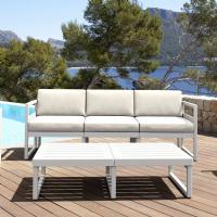 Mykonos Sofa White with Natural Cushion ISP1313-WHI-CNA - 2
