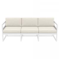 Mykonos Sofa White with Natural Cushion ISP1313-WHI-CNA - 4