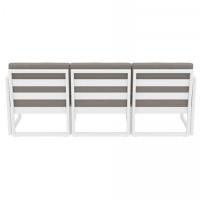 Mykonos Sofa White with Taupe Cushion ISP1313-WHI-CTA - 7