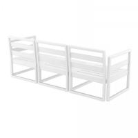 Mykonos Sofa White with Taupe Cushion ISP1313-WHI-CTA - 9