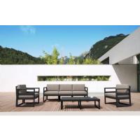 Mykonos 5 Person Lounge Set Silver Gray with Natural Cushion ISP133-SIL-CNA - 6