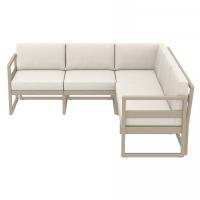 Mykonos Corner Sectional 5 Person Lounge Set Taupe with Natural Cushion ISP134-DVR-CNA - 3