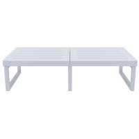 Mykonos Rectangle Coffee Table Silver Gray ISP138-SIL - 1